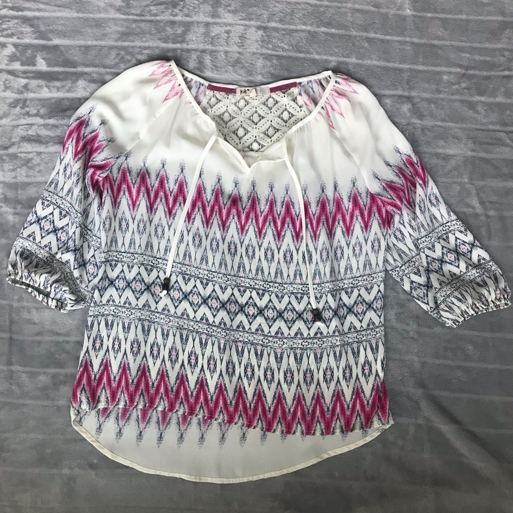 Jolt, 3/4 Length Peasant Shirt, Size M